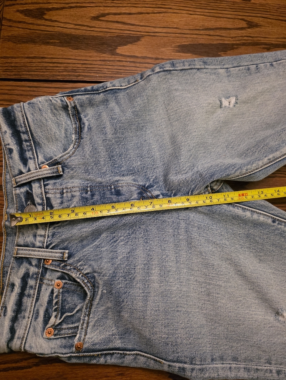 Levis 501 Cigarette Jeans Womens 24 00 Button Fly Rigid Frayed Cropped Ankle - Picture 8 of 15